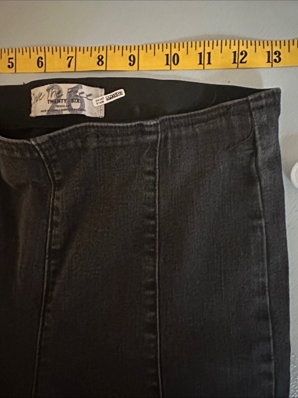We The Free Black Flare Jeans Pull On Stretchy Women’s 26 Boho Western Festival - Picture 6 of 8